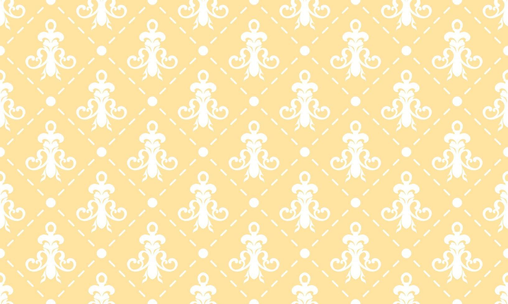 Damask Fleur de Lis pattern origin vector seamless background wallpaper Fleur de Lis pattern Scandinavian batik Digital texture Design for print printable fabric saree border.