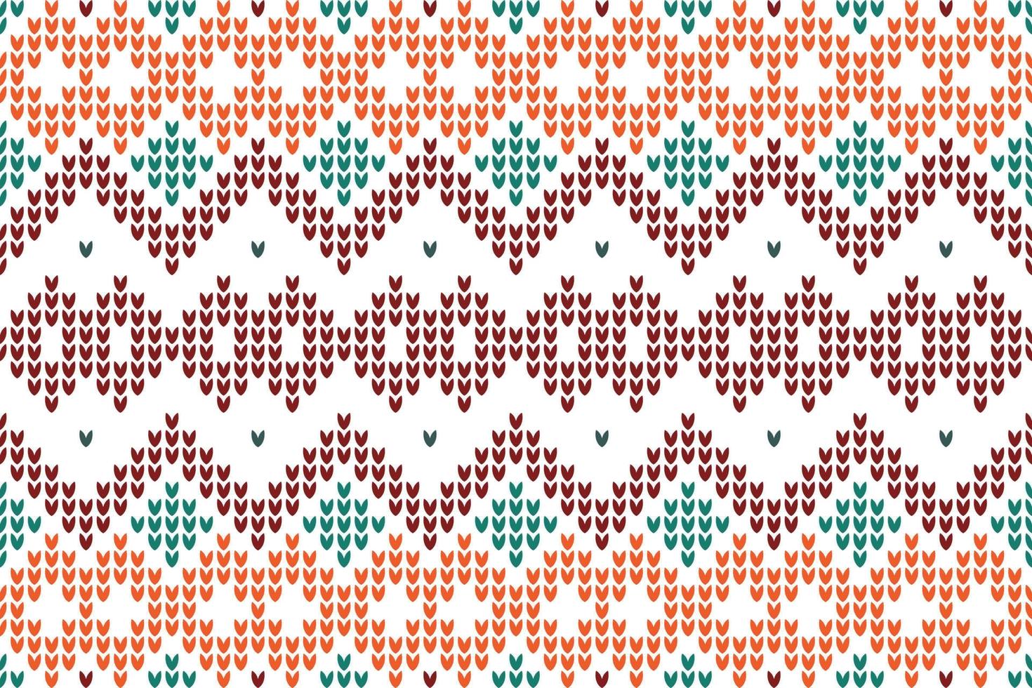 Vector illustration crochet stitches illustration of knitting seamless background.