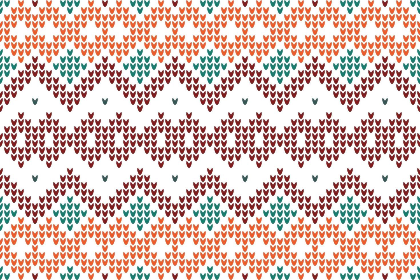 Vector illustration crochet stitches illustration of knitting seamless background.