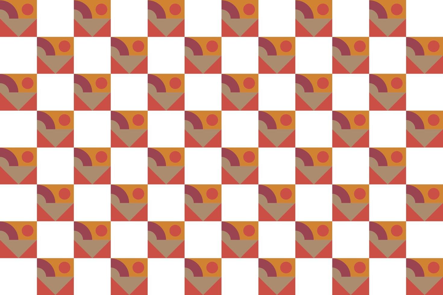 Stylish Checkered pattern vector is surrounded on all four sides by a checker of a different colour.