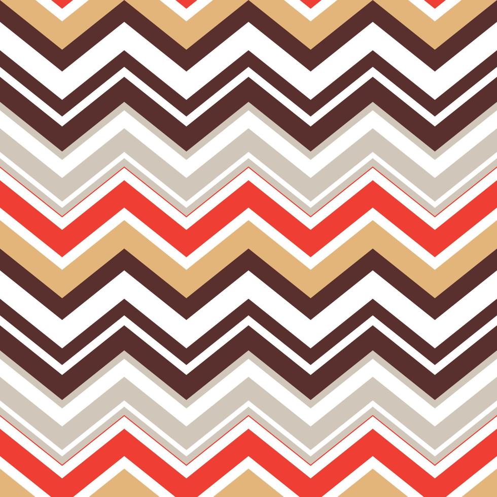 fondo geométrico de patrón de chevron en zigzag retro para papel tapiz, papel de regalo, estampado de tela, muebles. estampado en zig-zag. adorno pintado inusual de pinceladas. vector