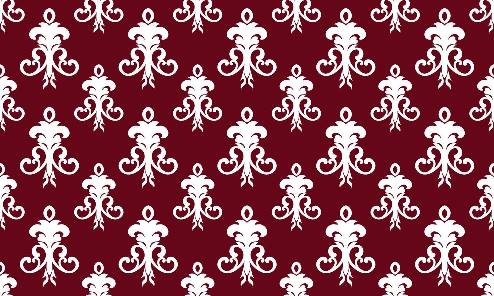 Damask Fleur de Lis pattern stencil vector seamless background wallpaper