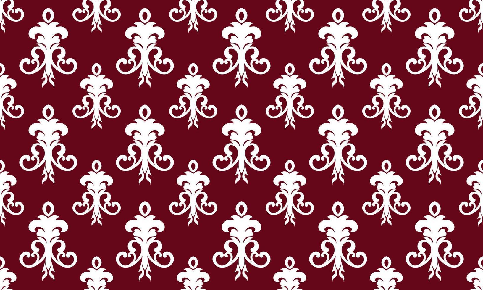 Damask Fleur de Lis pattern stencil vector seamless background wallpaper