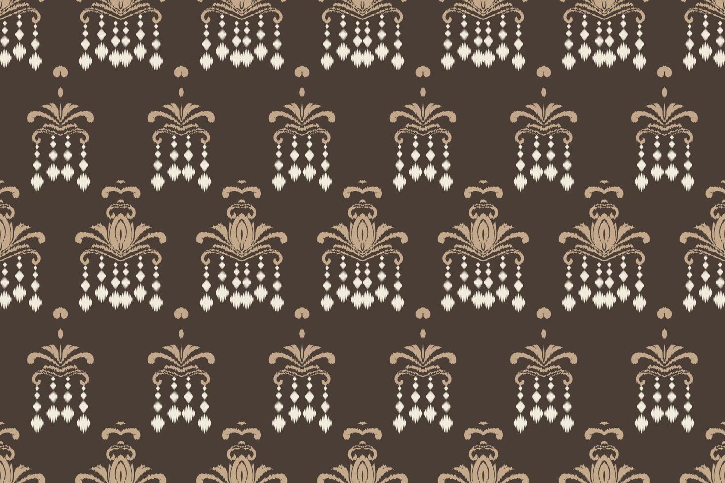 Ikkat or ikat triangle batik textile seamless pattern digital vector design for Print saree Kurti Borneo Fabric border brush symbols swatches stylish