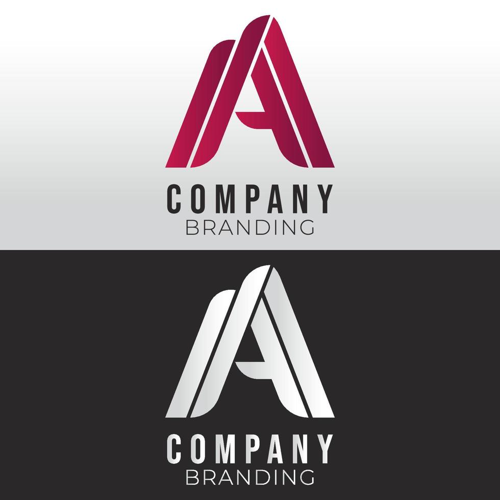 letter A business logo design template vector