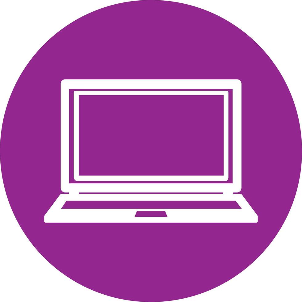 Laptop Glyph Icon vector