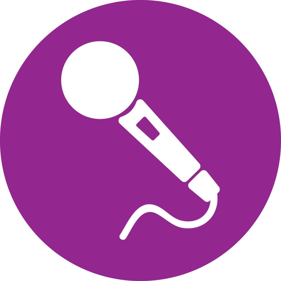 Microphone Glyph Icon vector