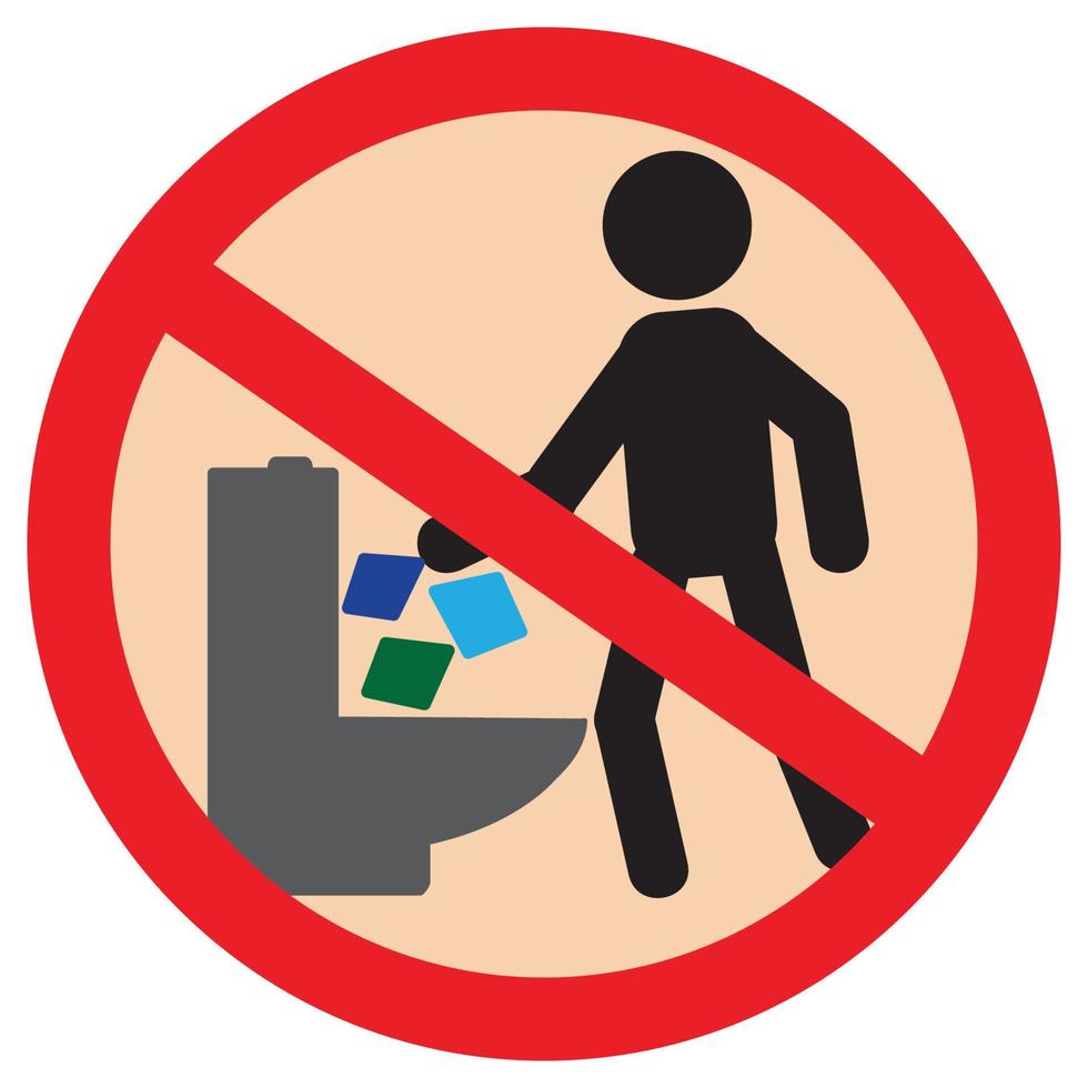 Do Not Littering In Closet vector