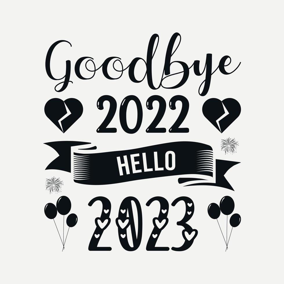 Happy new year SVG design, Happy new year quotes, new year typography t-shirt design typography for t shirt, poster, sticker and card vector