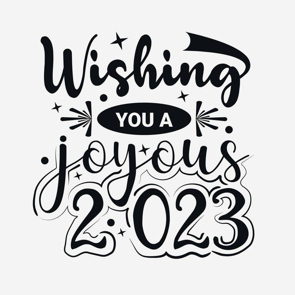 Happy new year SVG design, Happy new year quotes, new year typography t-shirt design typography for t shirt, poster, sticker and card vector