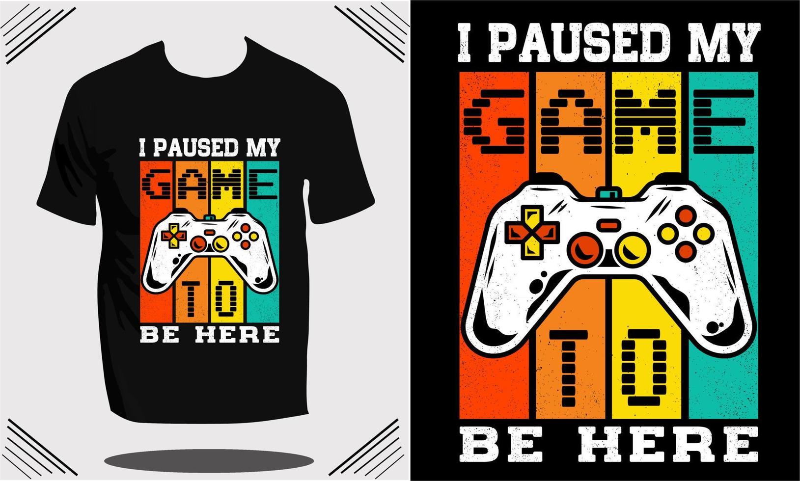 Print ready gaming t shirt design or vector
