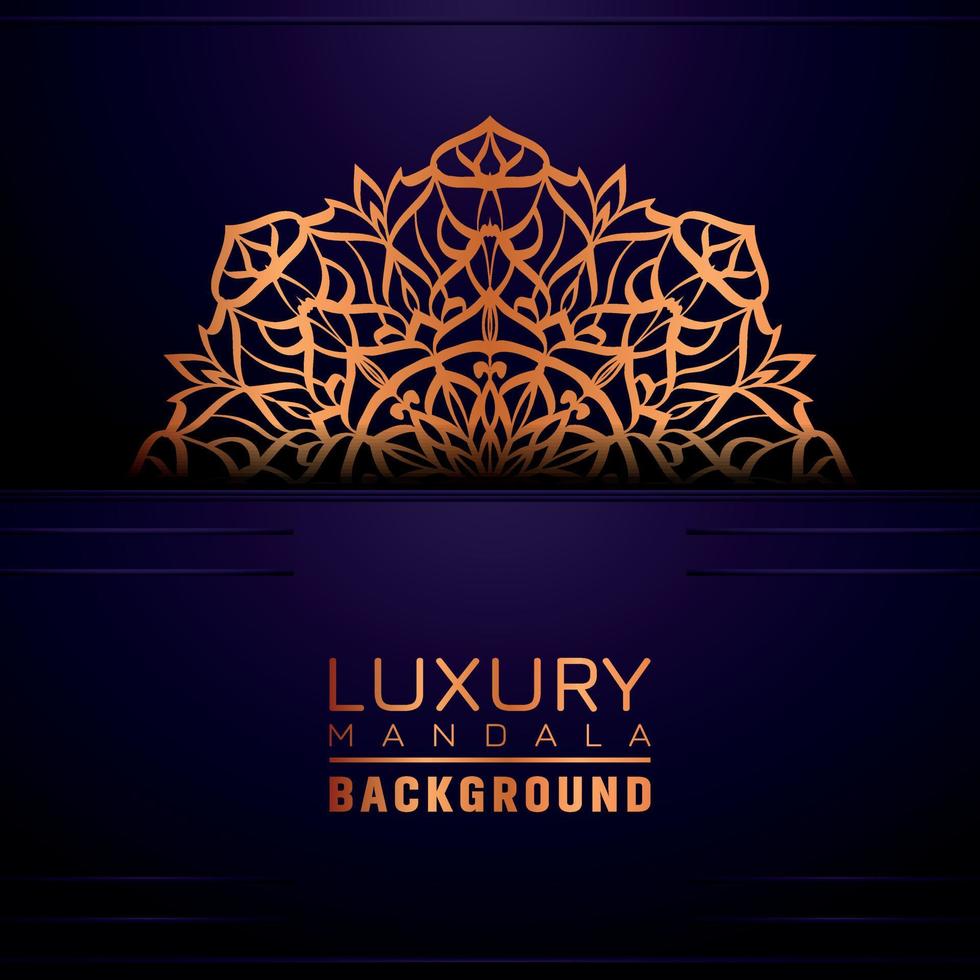 Luxury ornamental mandala background, arabesque style vector