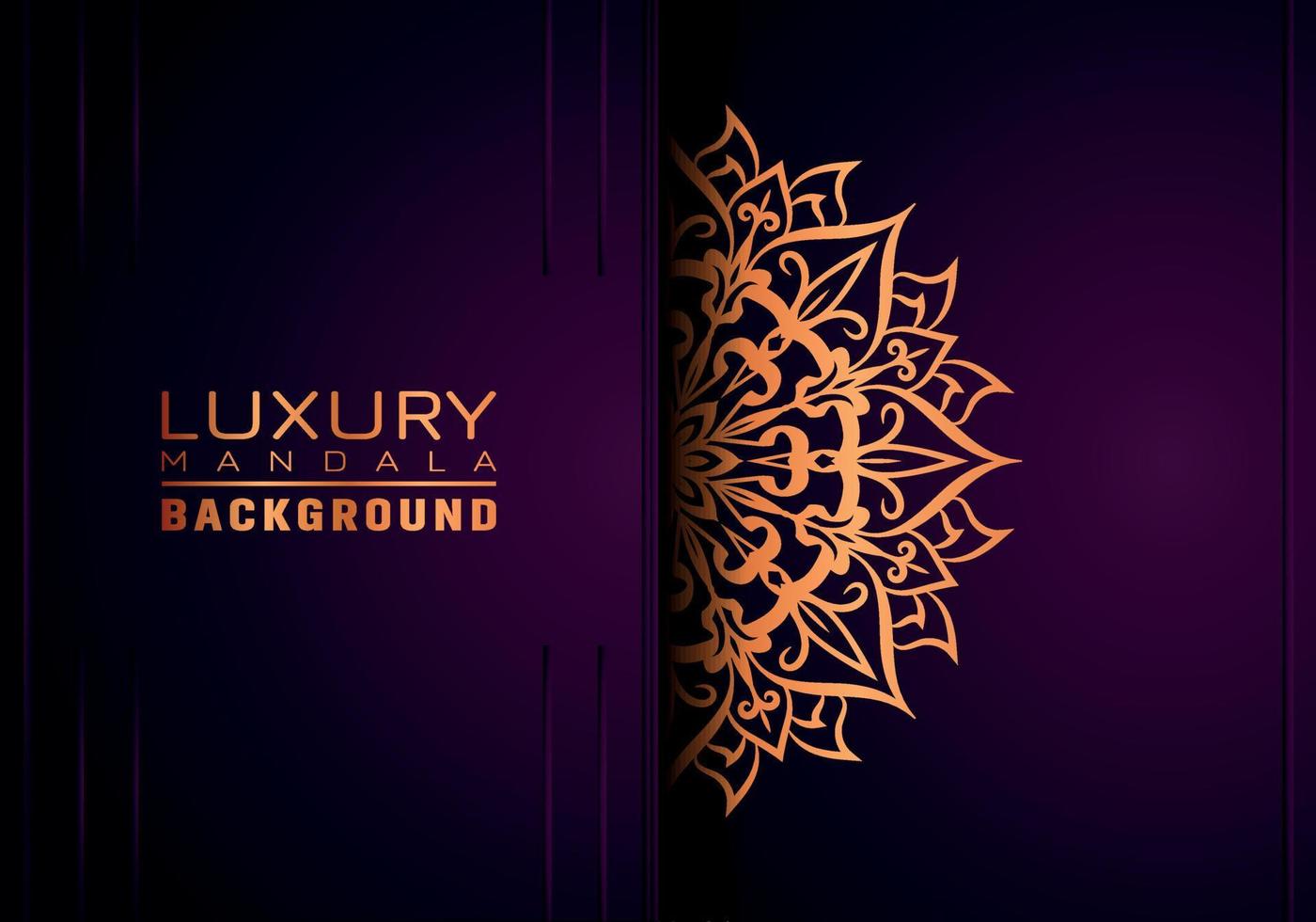 Luxury ornamental mandala background, arabesque style vector