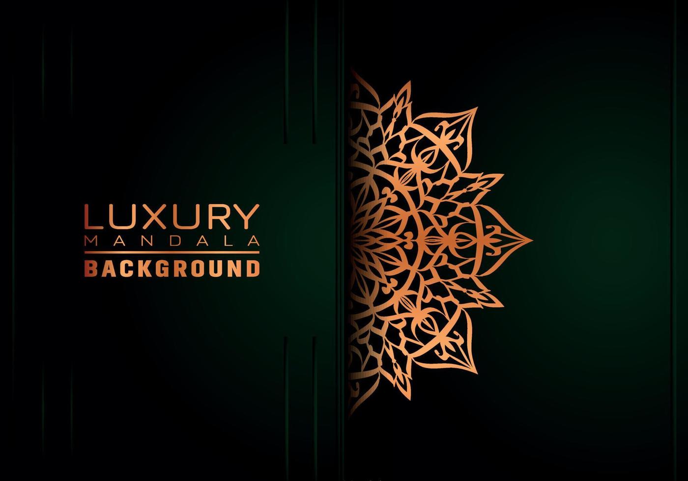 Luxury ornamental mandala background, arabesque style vector