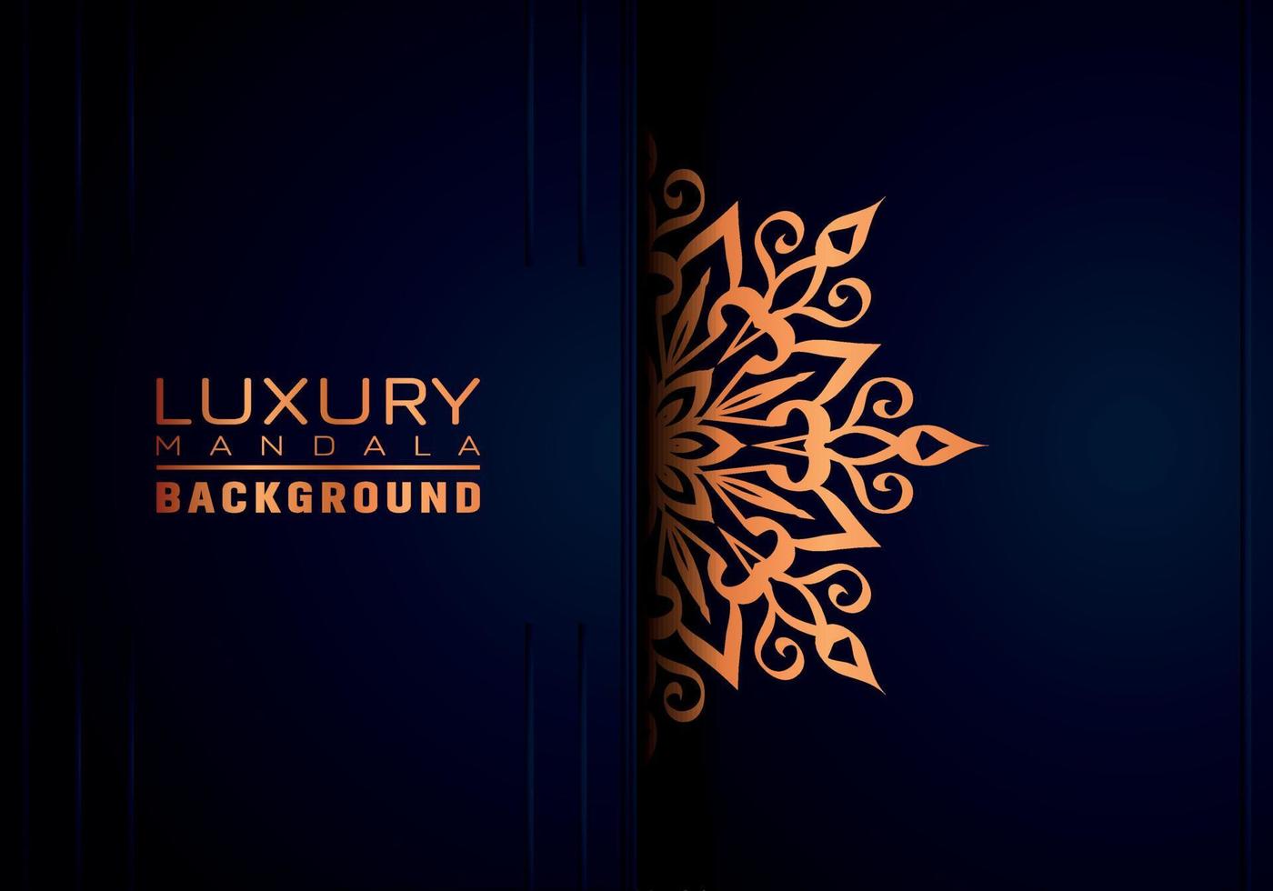 Luxury ornamental mandala background, arabesque style vector