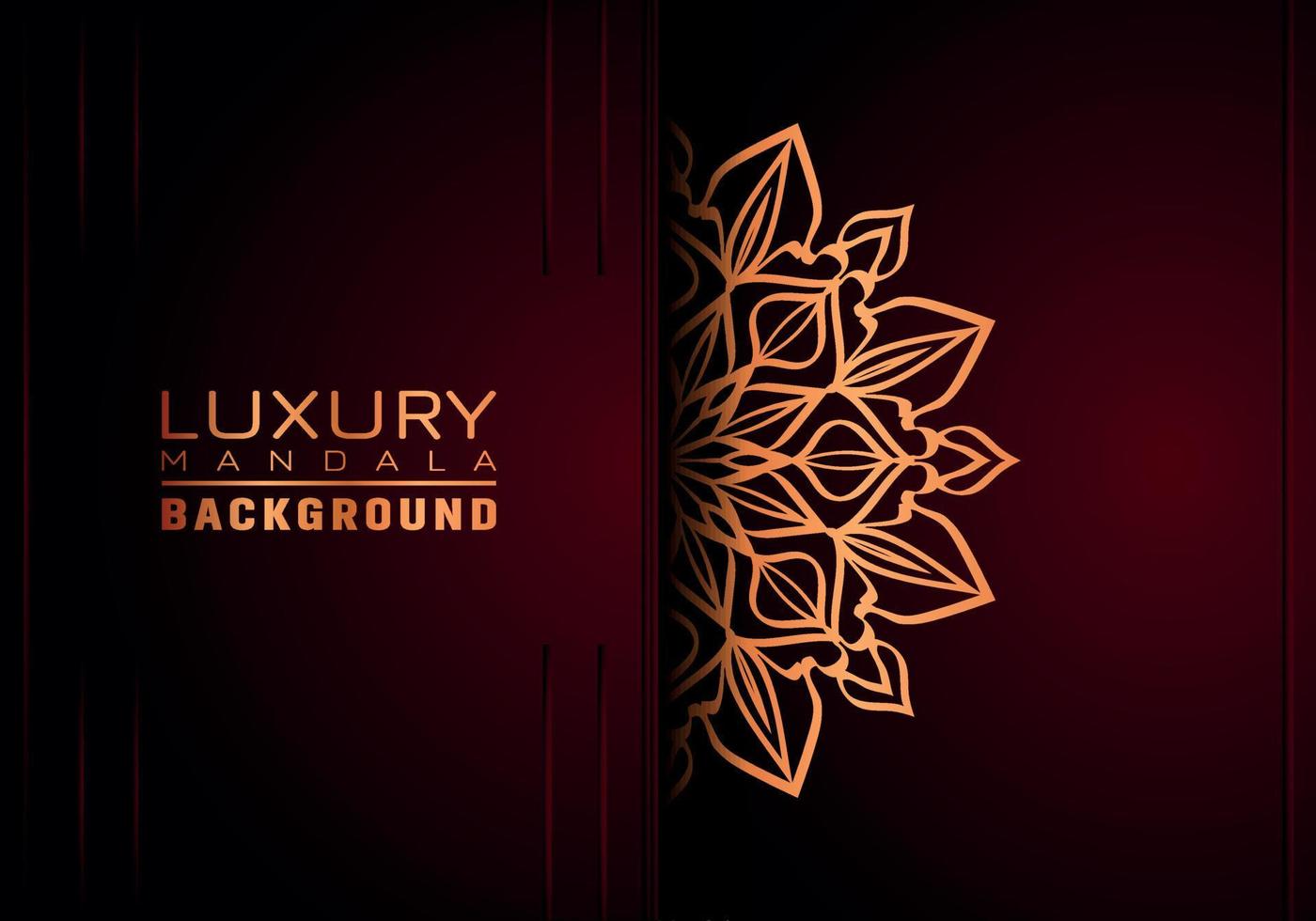 Luxury ornamental mandala background, arabesque style vector