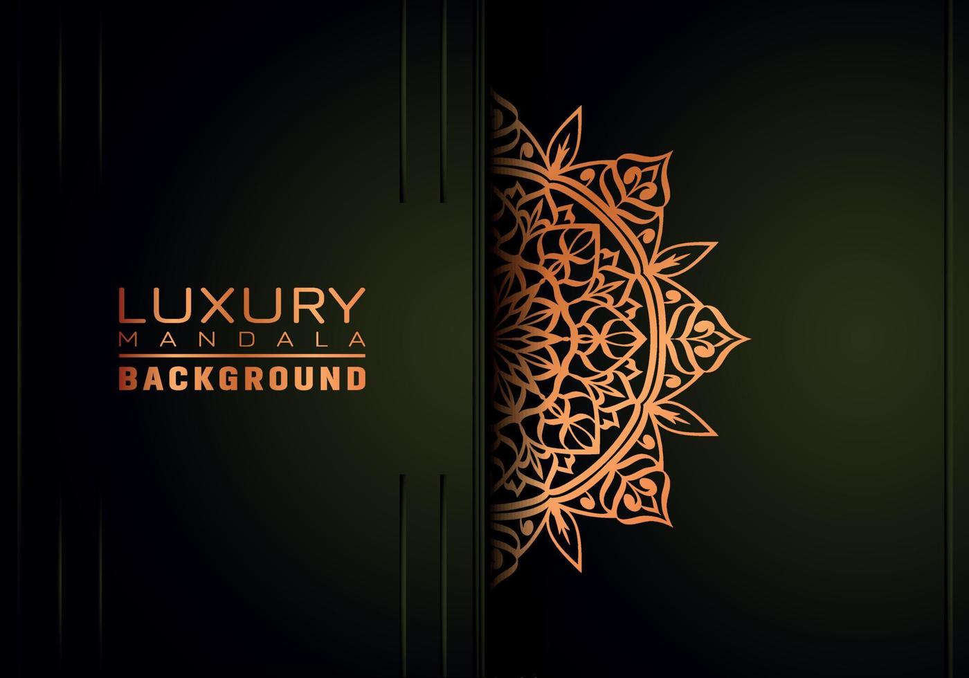 Luxury ornamental mandala background, arabesque style vector