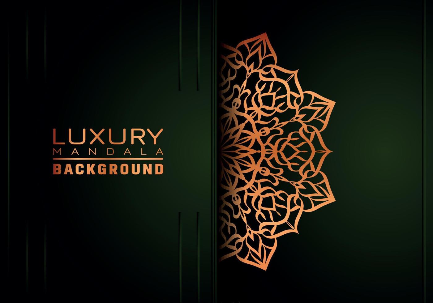 Luxury ornamental mandala background, arabesque style vector