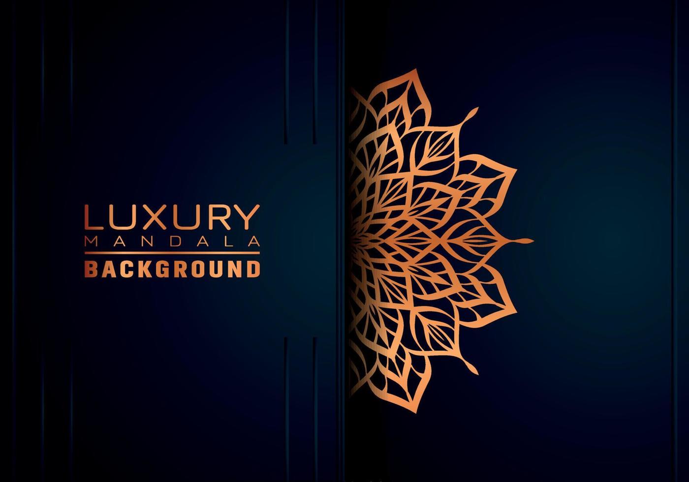 Luxury ornamental mandala background, arabesque style vector