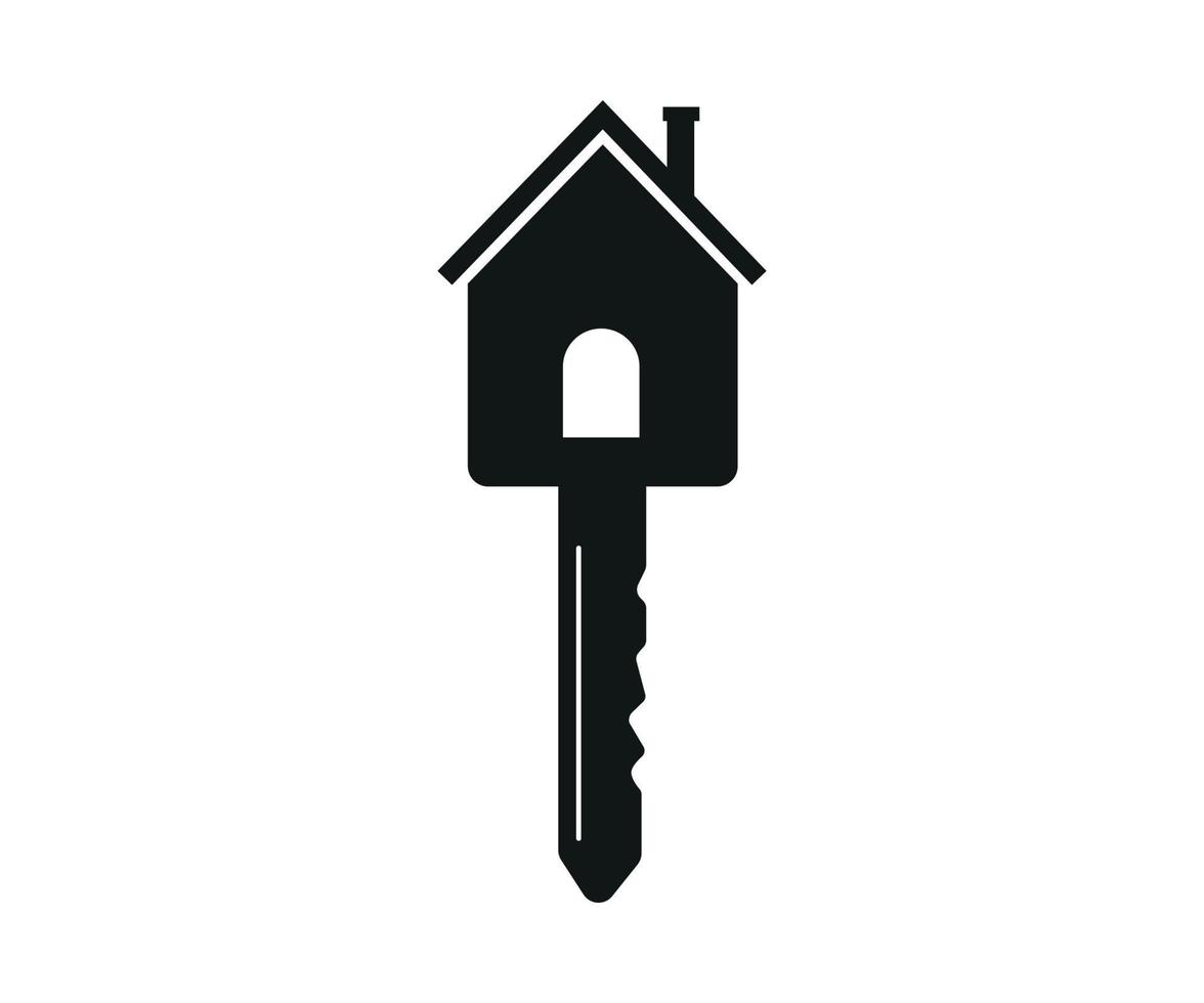 real state home key vector illustration isolated