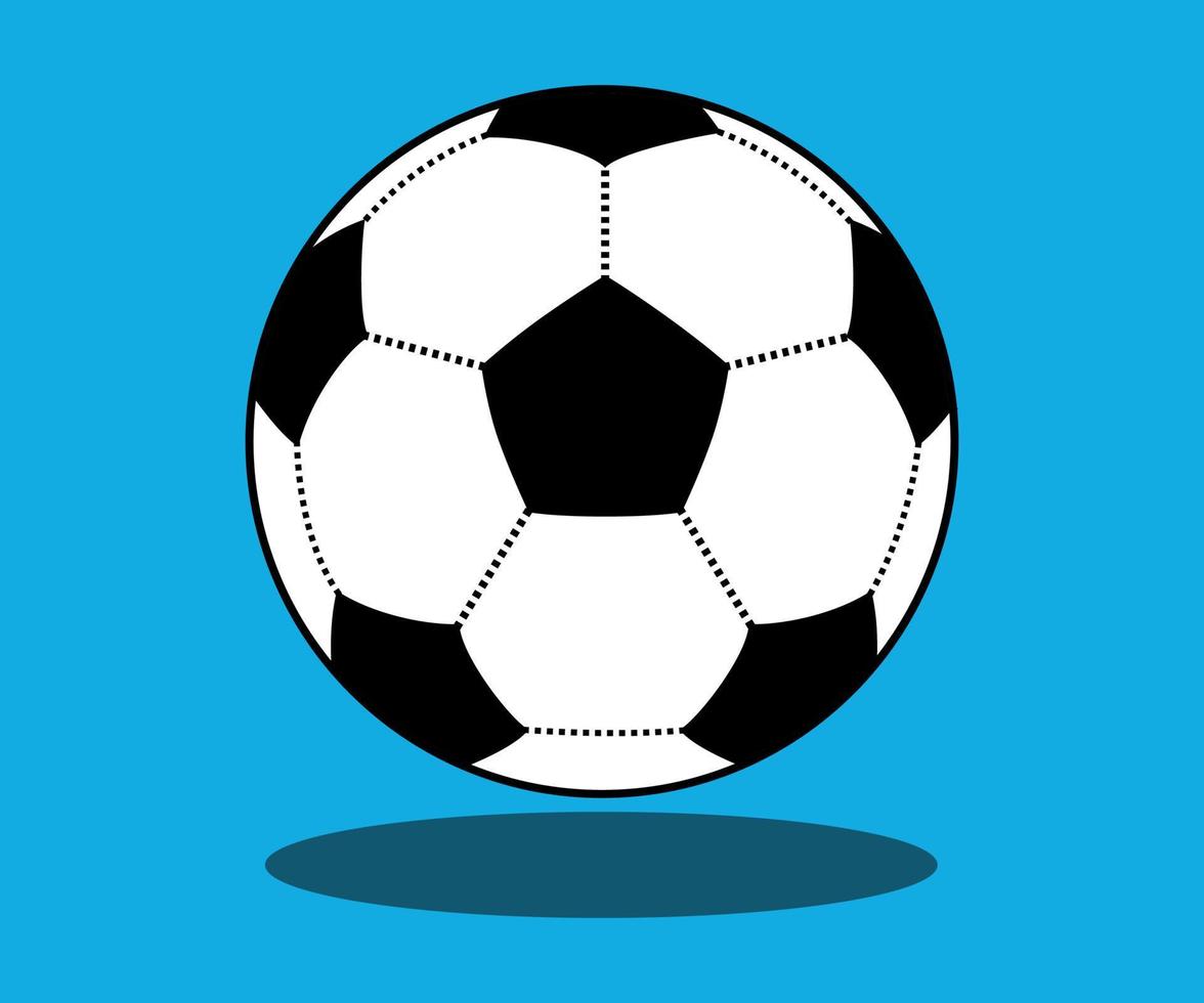 diseño de vector de ilustración de dibujos animados de balón de fútbol