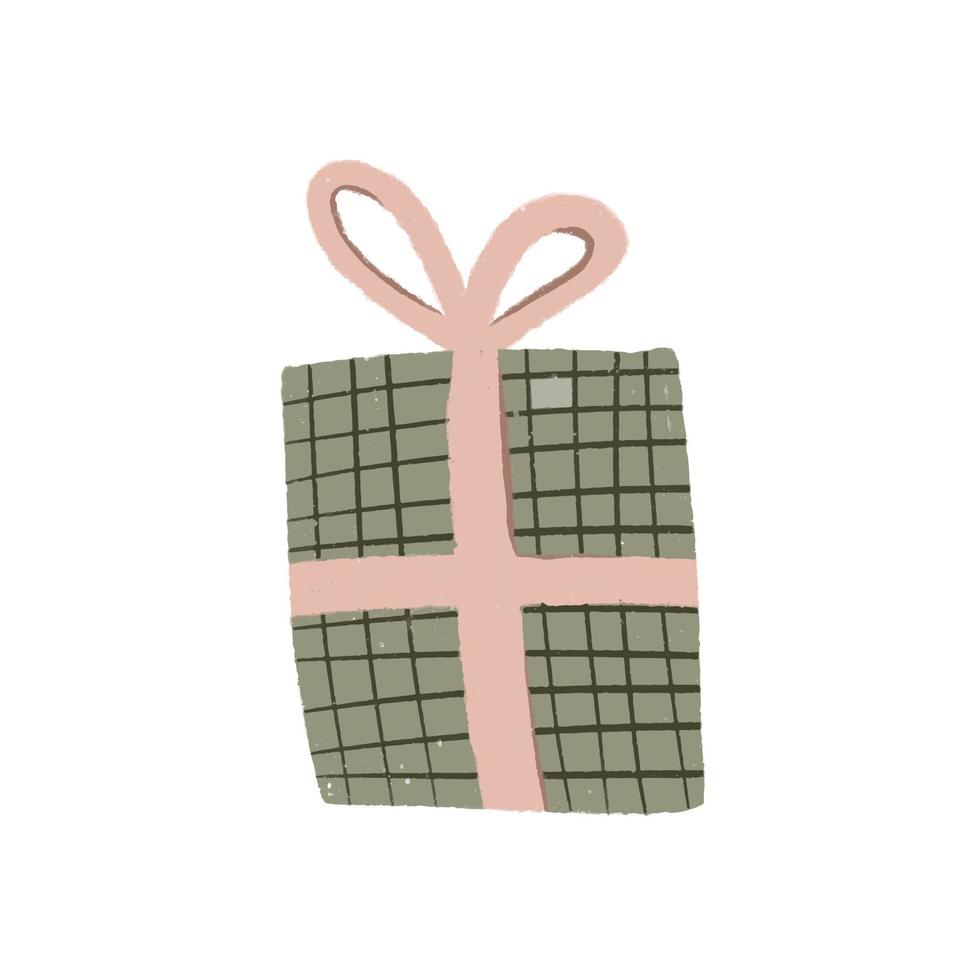 Beautiful gift box with bow vector