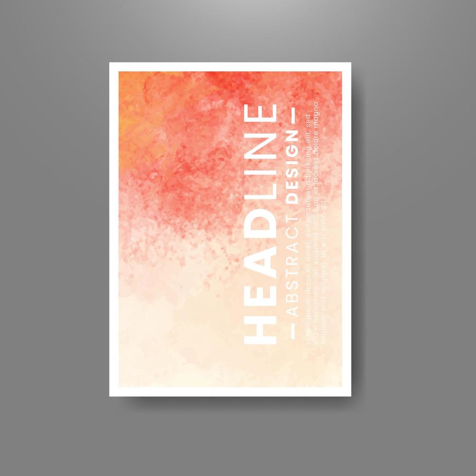 Cards with watercolor background. Design for your cover, date, postcard, banner, logo. vector