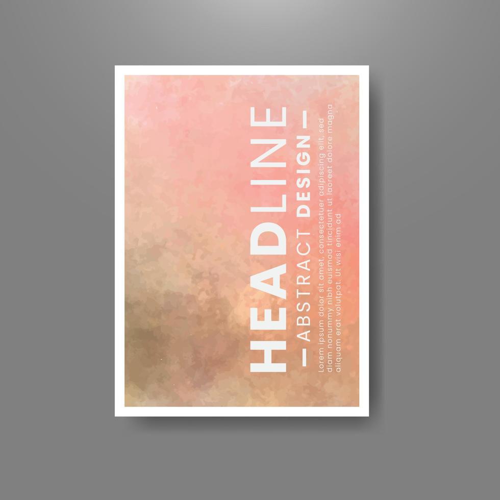 Cards with watercolor background. Design for your cover, date, postcard, banner, logo. vector