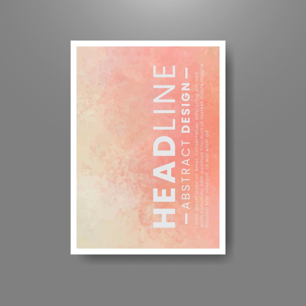 Cards with watercolor background. Design for your cover, date, postcard, banner, logo. vector