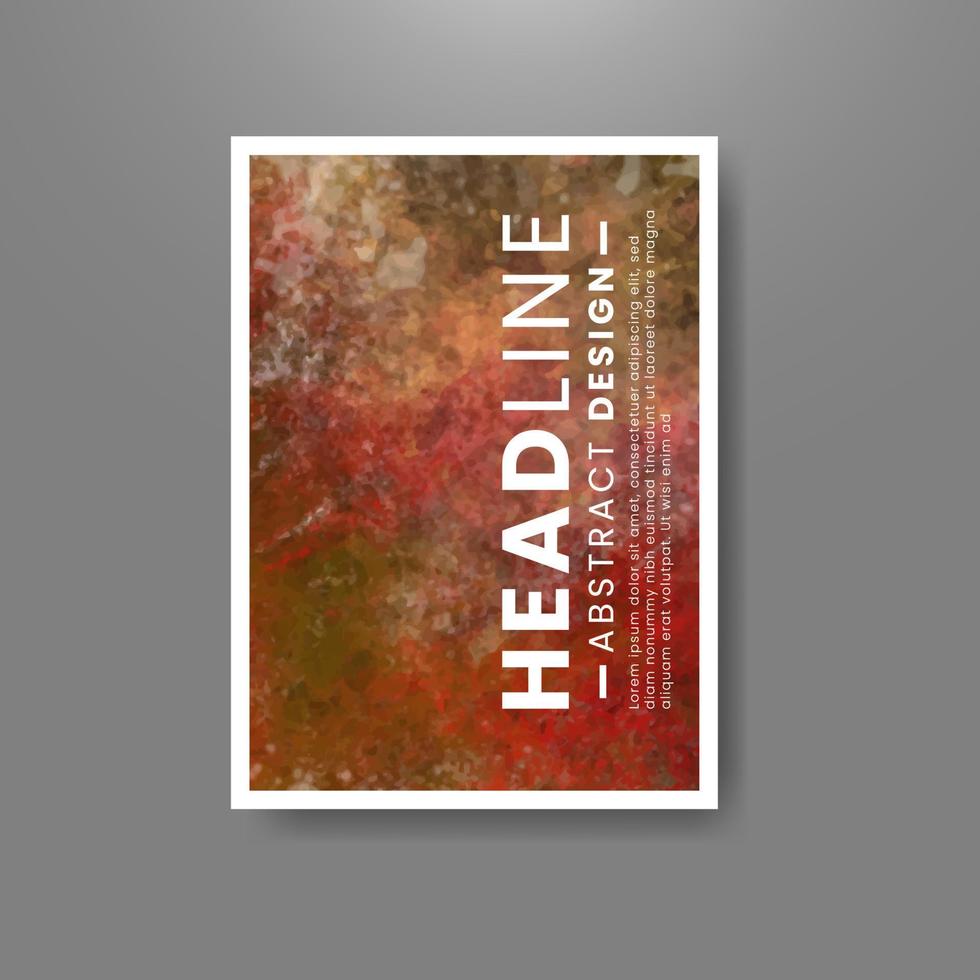 Cards with watercolor background. Design for your cover, date, postcard, banner, logo. vector