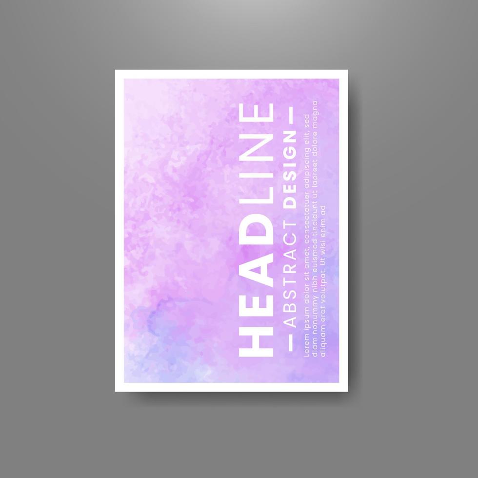 Cards with watercolor background. Design for your cover, date, postcard, banner, logo. vector