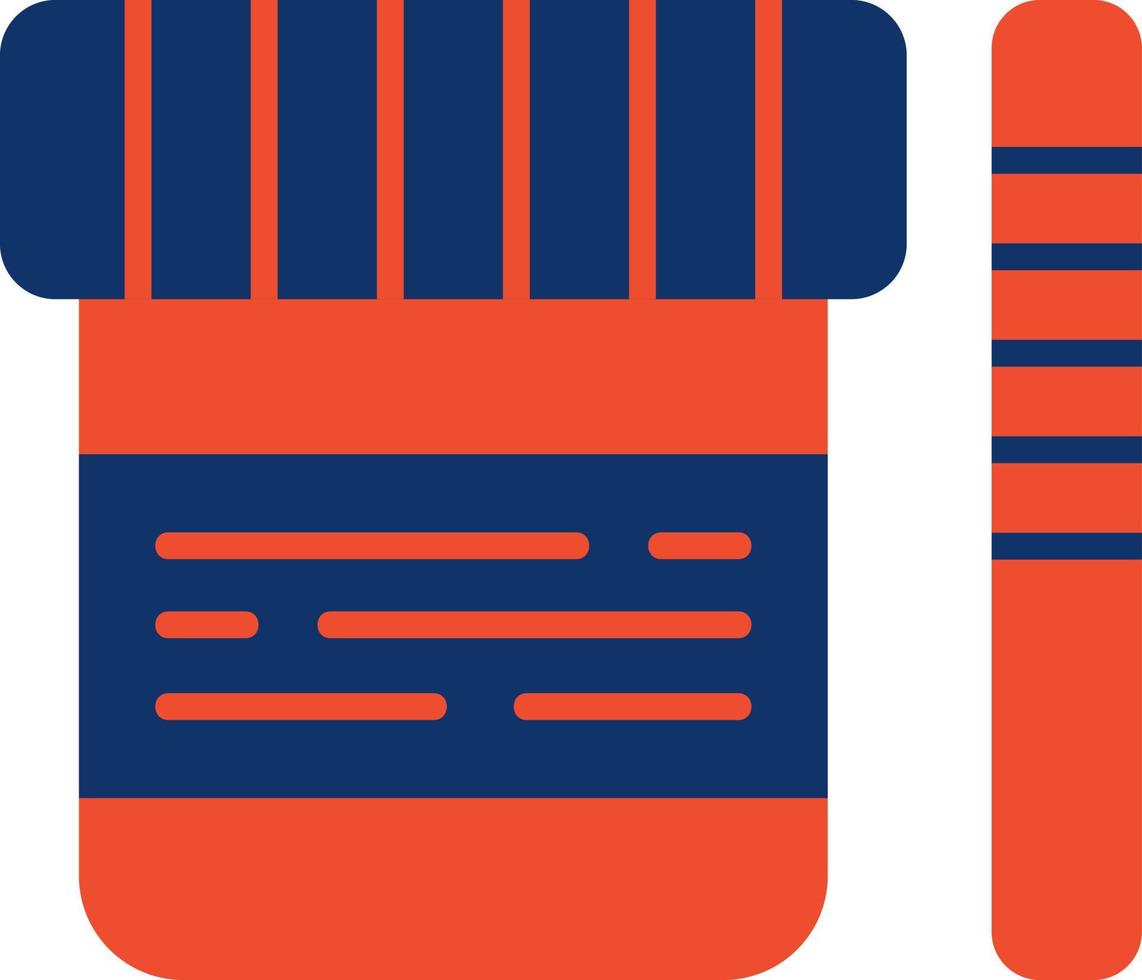 Urine Test Creative Icon Design vector