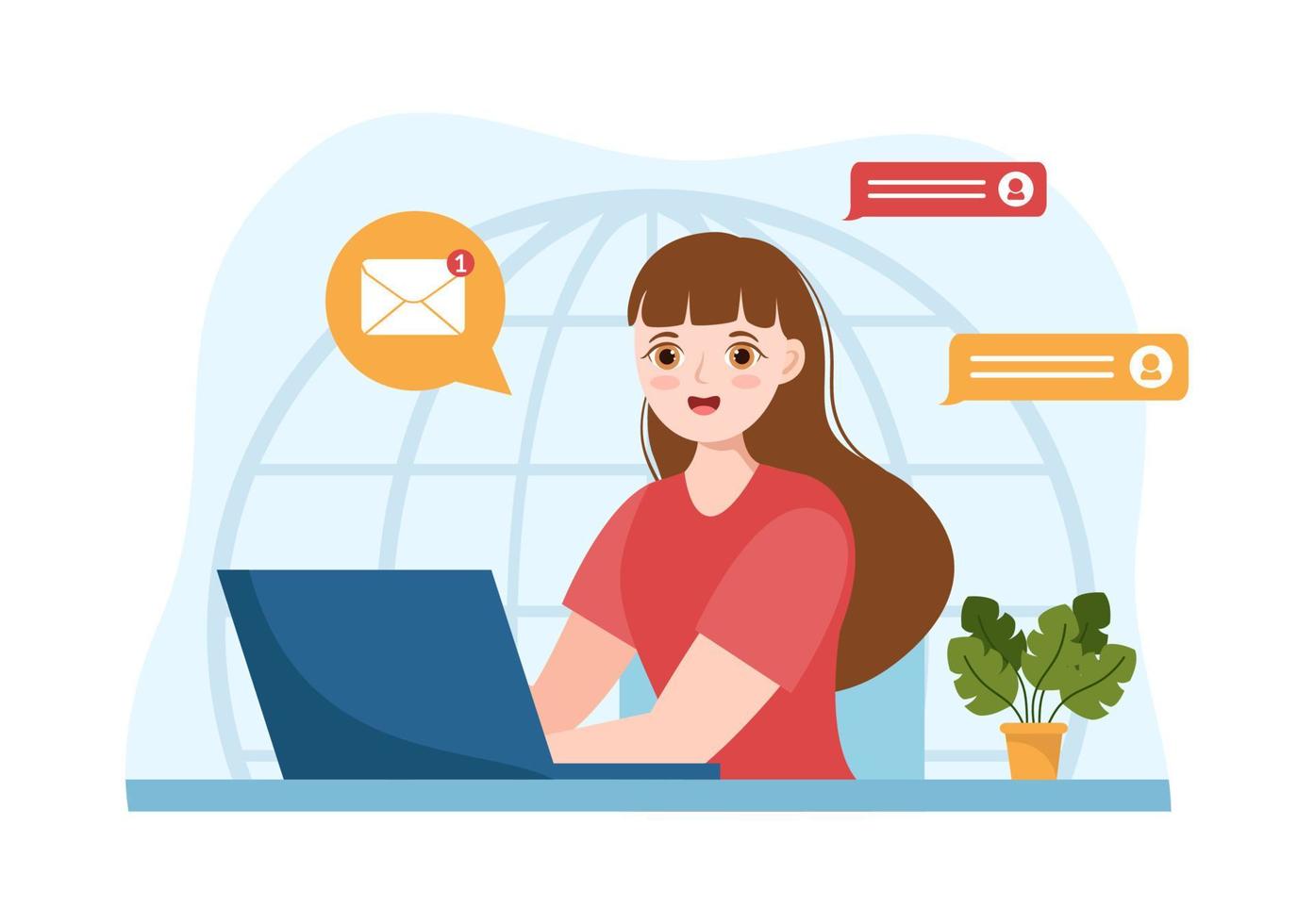 Email Service with Correspondence Delivery Electronic Mail Message and