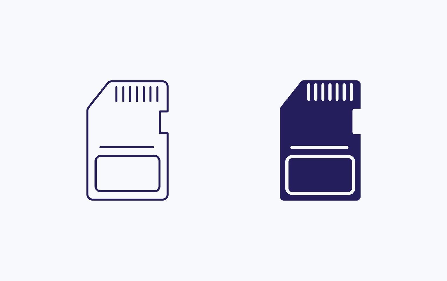 Memory card illustration icon vector