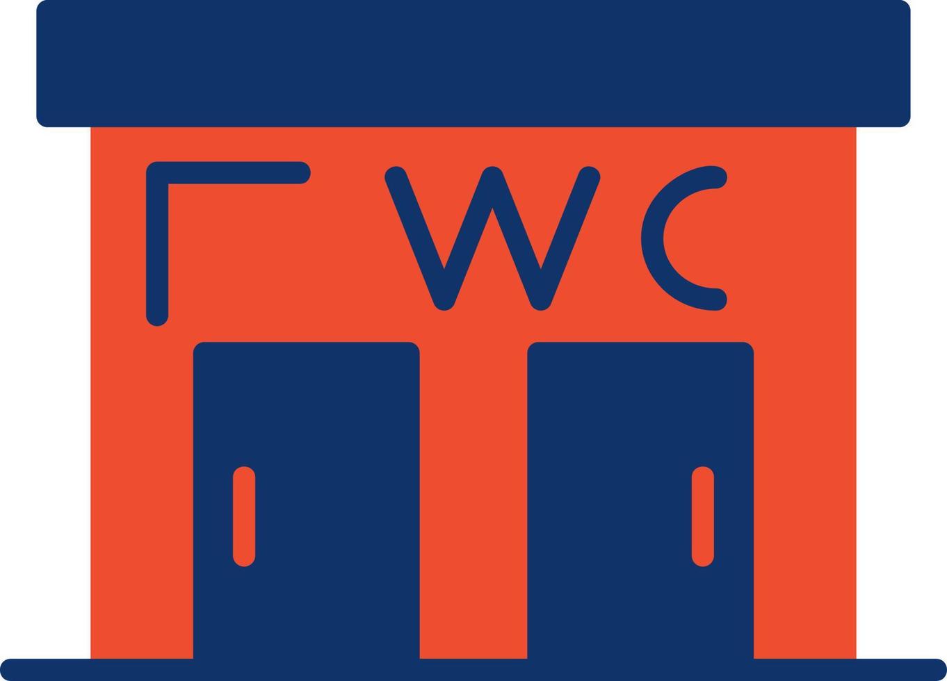 Public Toilet Creative Icon Design vector