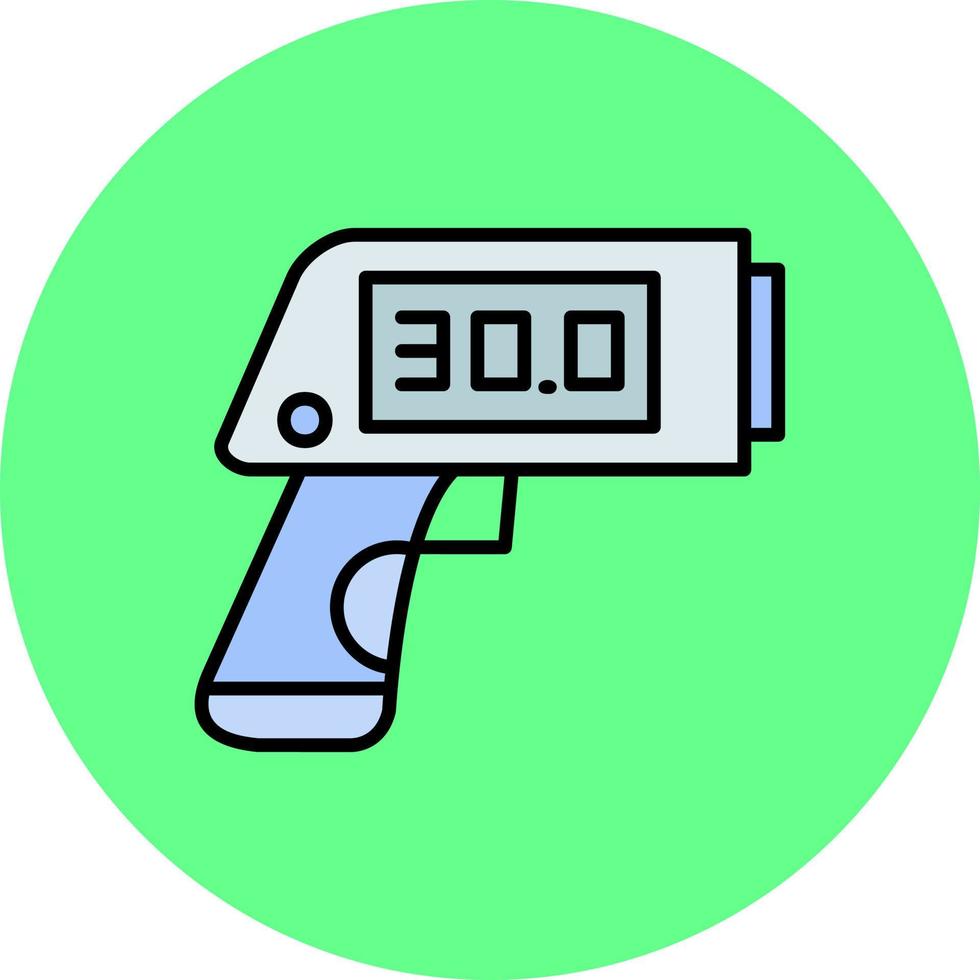 diseño de icono creativo de pistola de termómetro vector