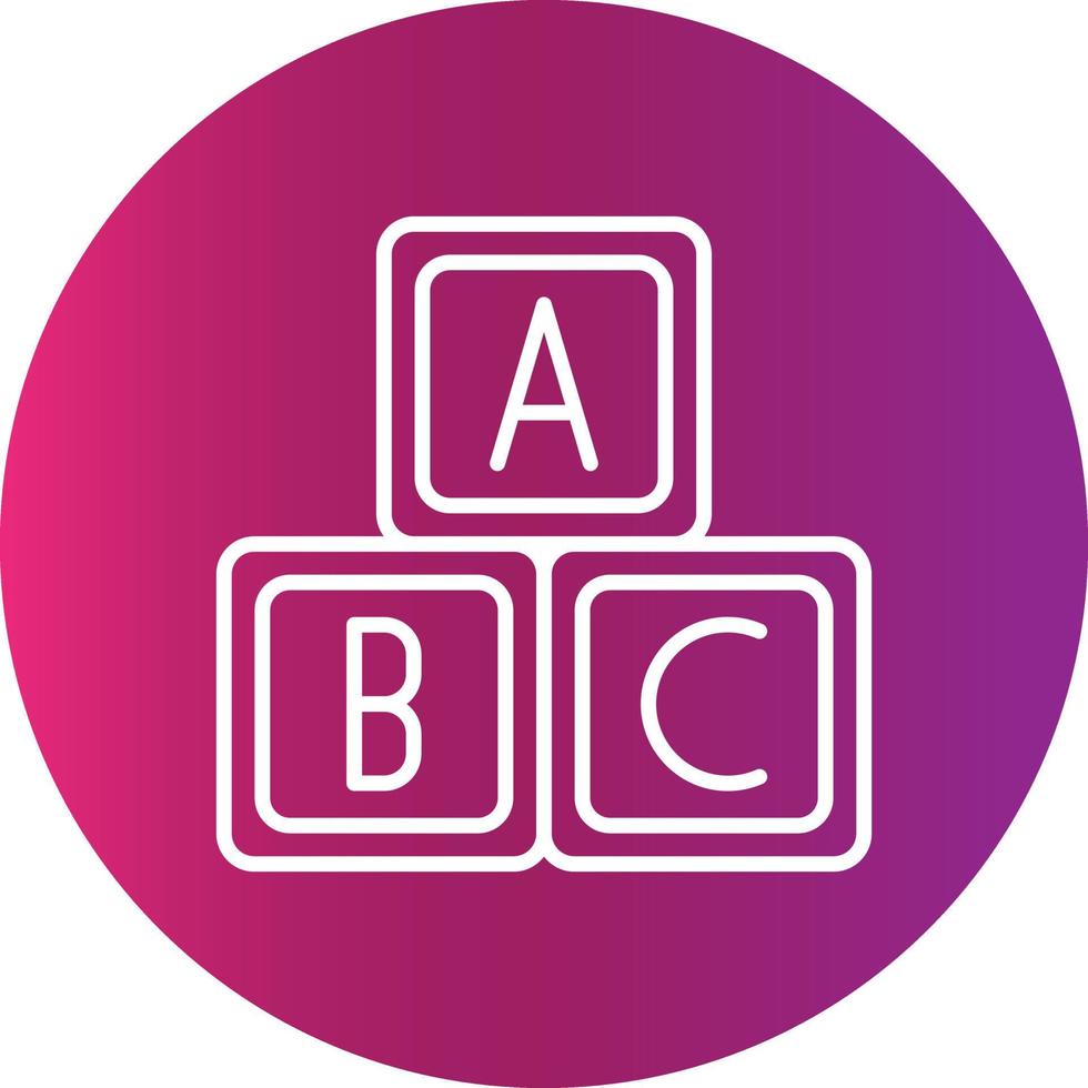 abc icono creativo vector