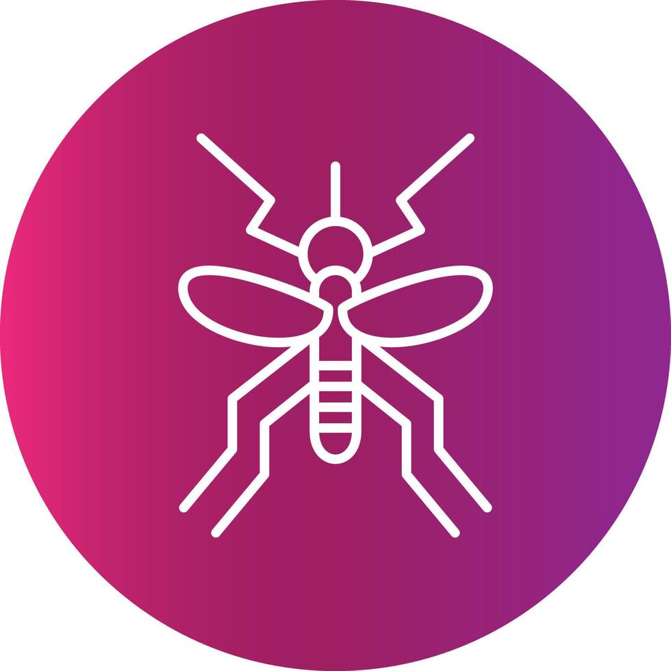 icono creativo de mosquito vector