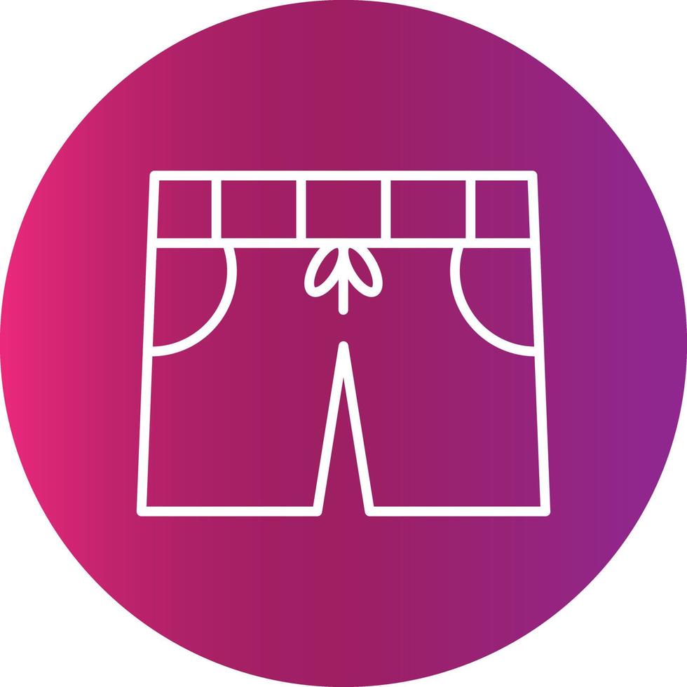 icono creativo de pantalones cortos vector