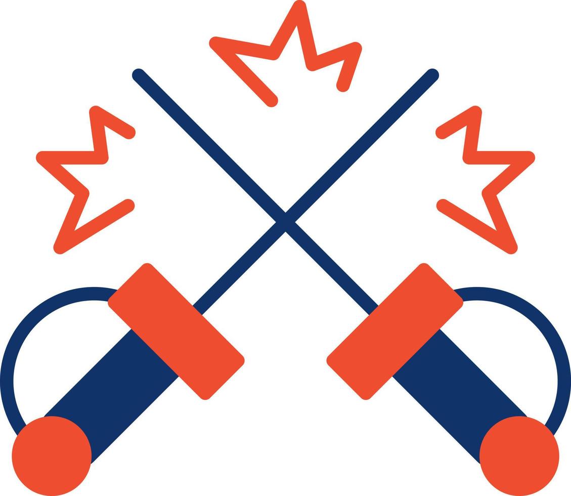 Fencing Creative Icon Design vector