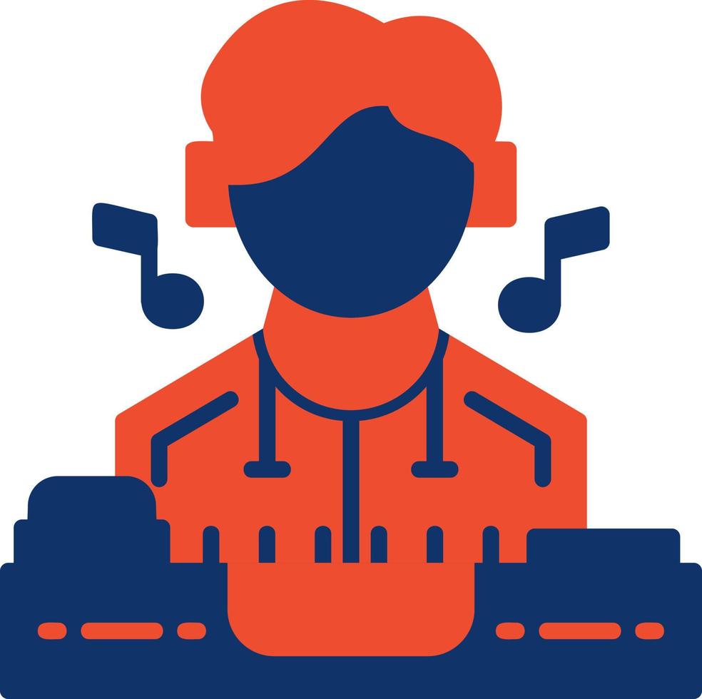 DJ Creative Icon Design vector