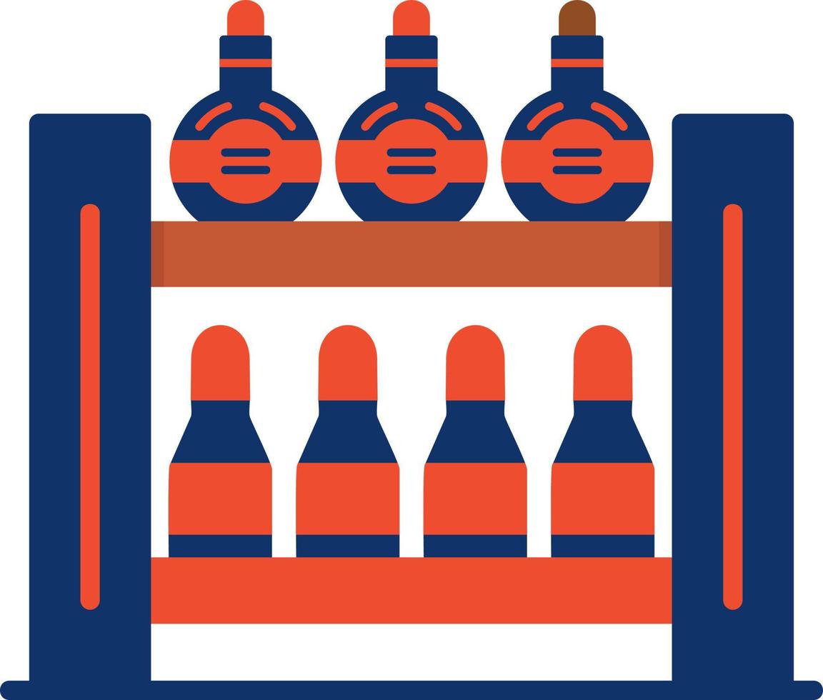 Bottle Rack Creative Icon Design vector
