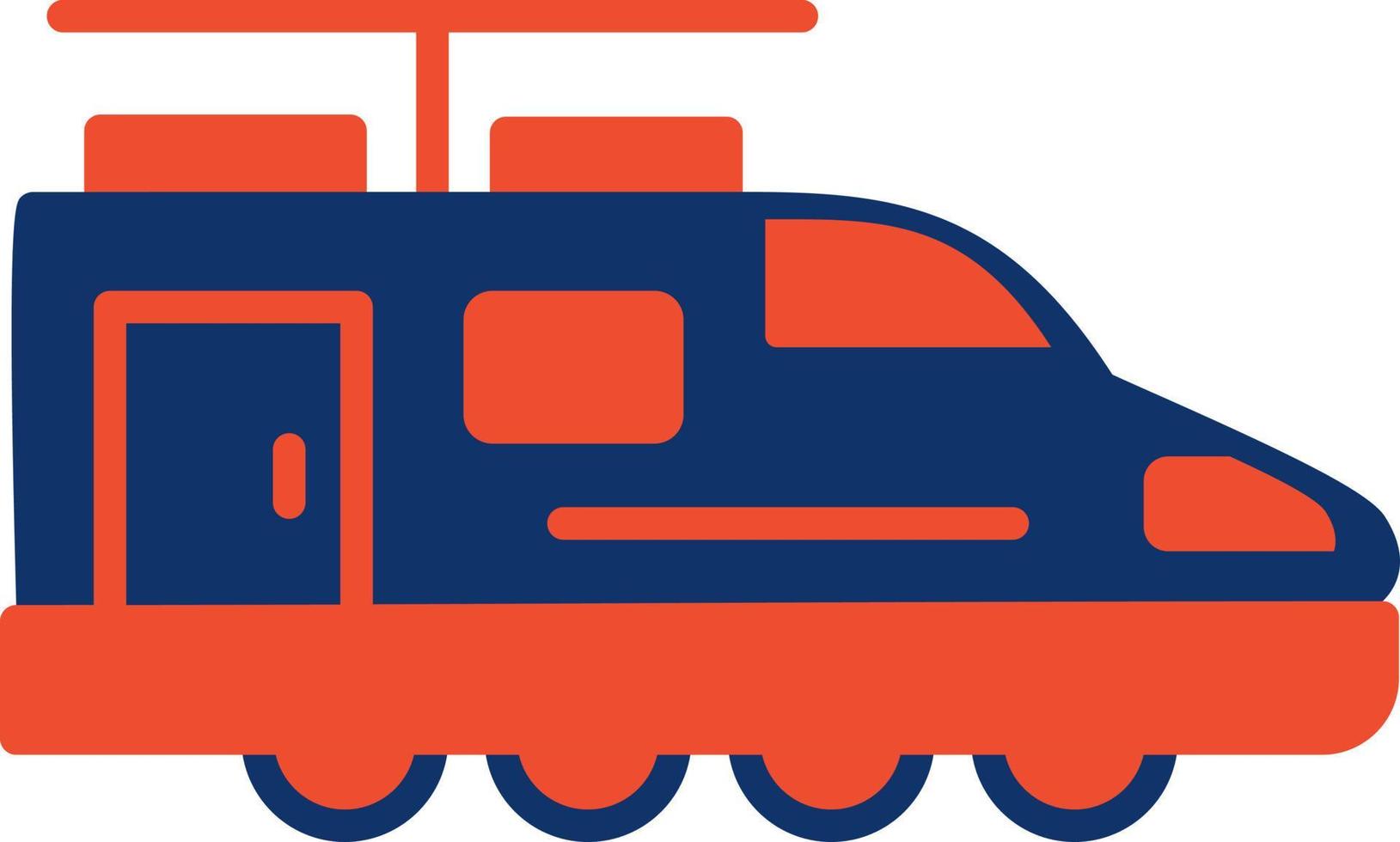 Electric Train Creative Icon Design vector