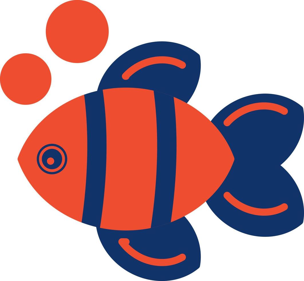 Clown Fish Creative Icon Design vector