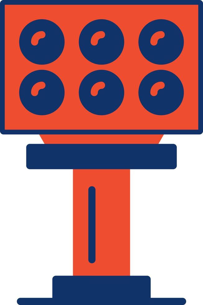 Stadium Light Creative Icon Design vector