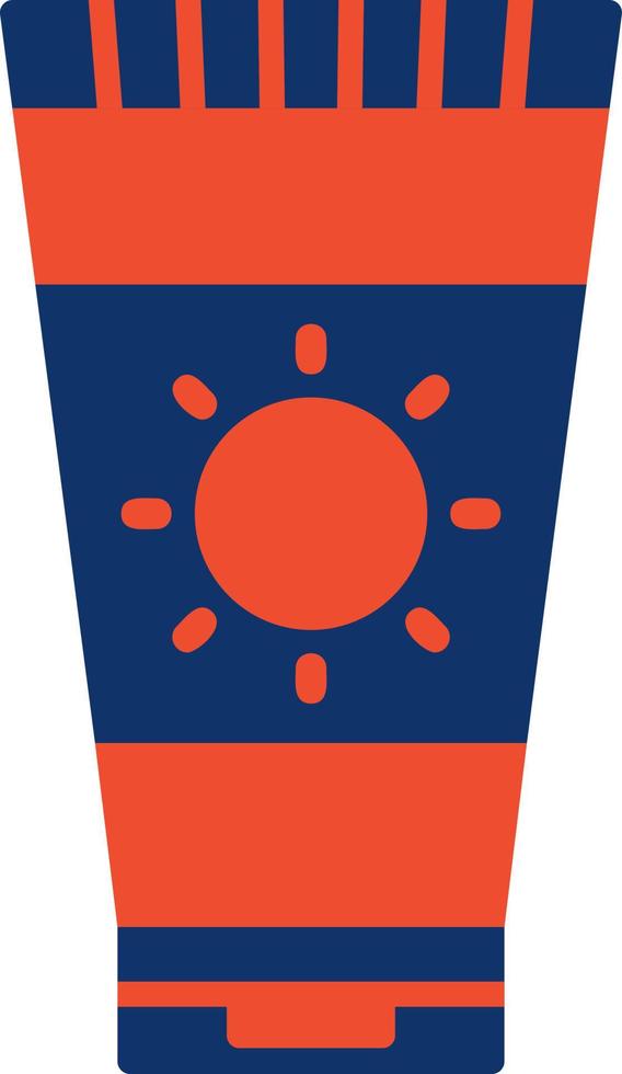 Sunscreen Creative Icon Design vector