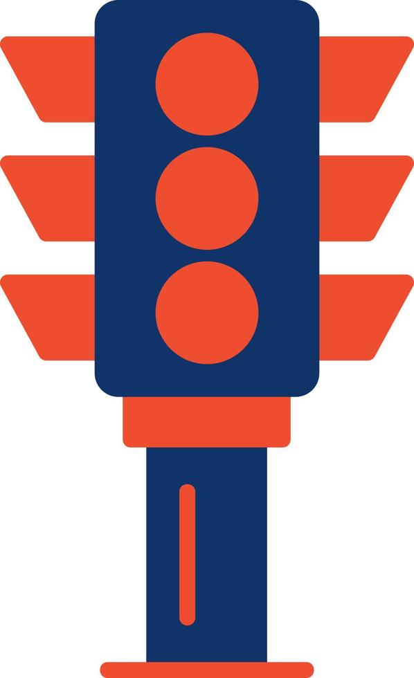 Traffic Light Creative Icon Design vector
