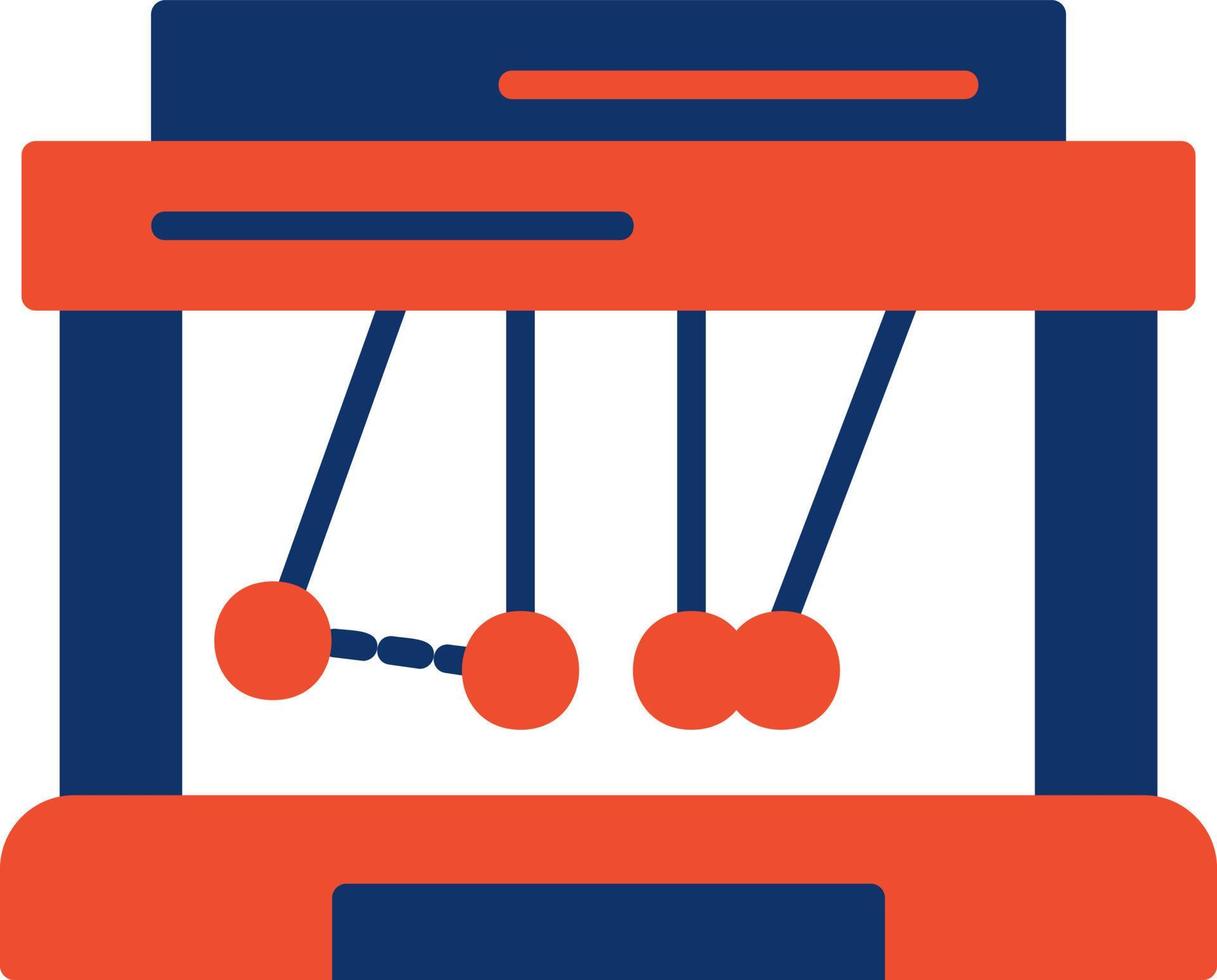 Newton Cradle Creative Icon Design vector