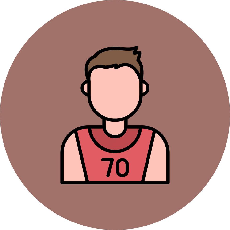 Basketball Player Creative Icon Design vector