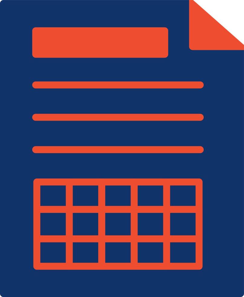Spreadsheet Creative Icon Design vector